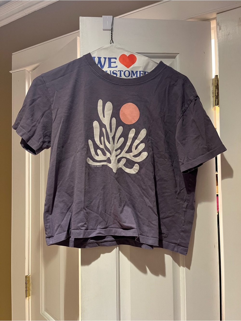Life is good boxy tee